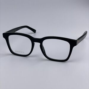 SALE! NEW GUCCI WEB GG0457O 005 Black Gold Square Women Eyeglasses